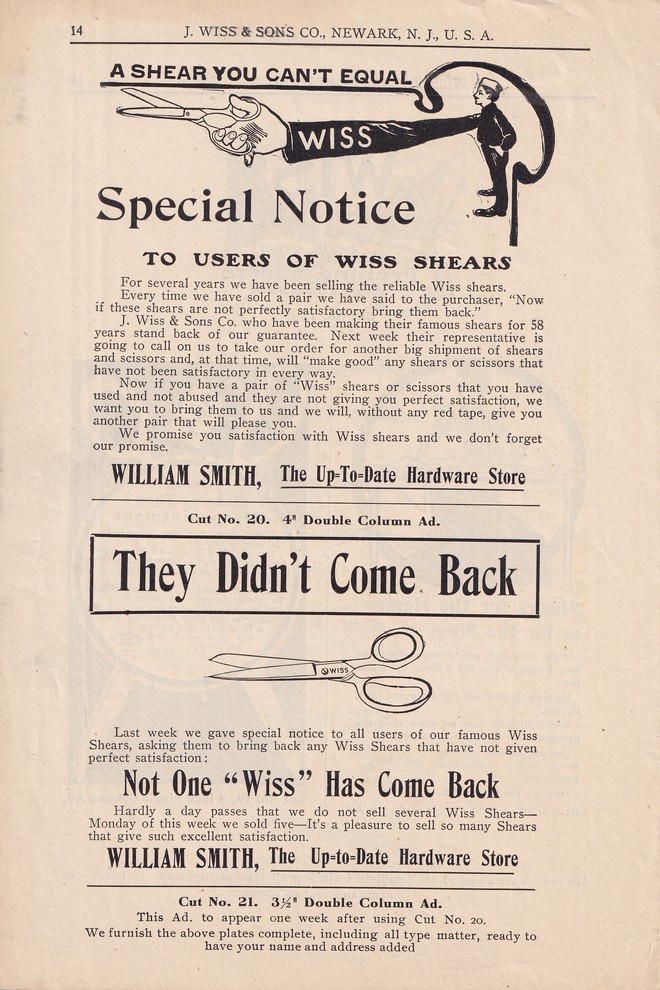 Suggestions For Advertising High Grade Shears and Scissors: Page 14