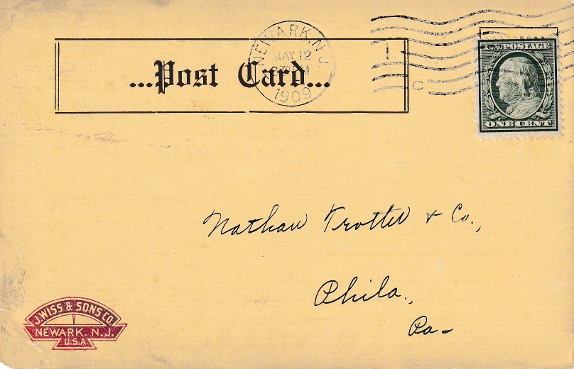 1909 coming postcard front