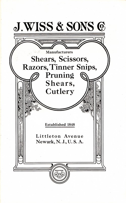 1912 Catalog: Page 1