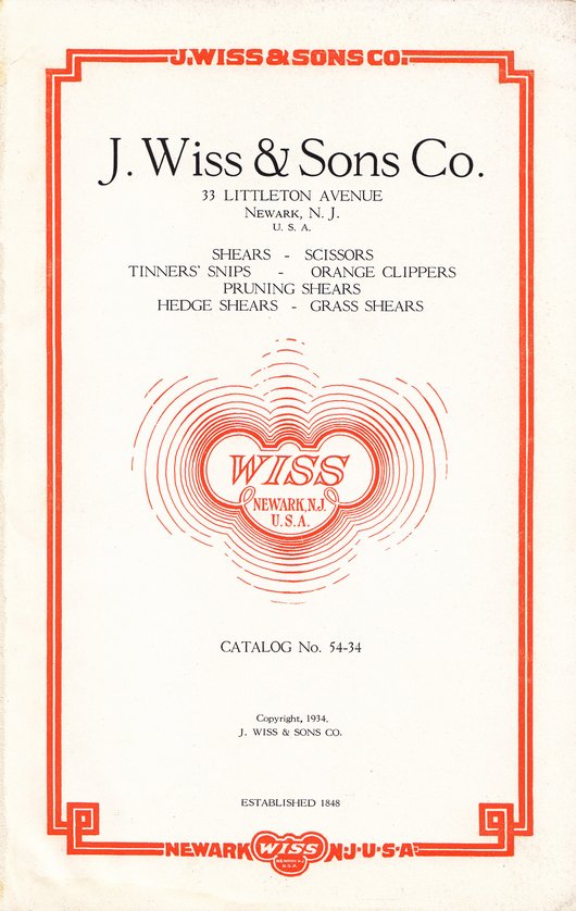 1934 Catalog: Page 1