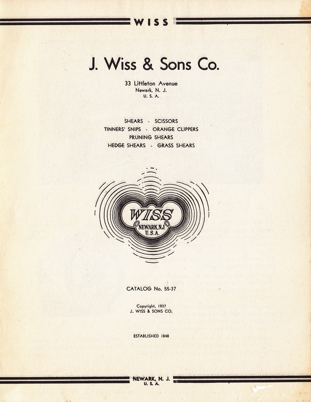 1937 Catalog: Page 1