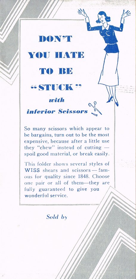 Don't You Hate to be "Stuck" with inferior Scissors: Page 1