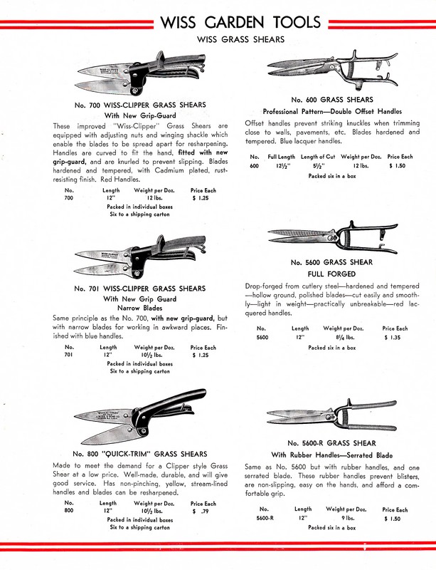Garden Shears Catalog: 1939: Page 9