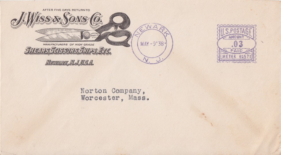 1938-05-09-envelope-Norton-Company