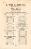 1933 Resale Price List image