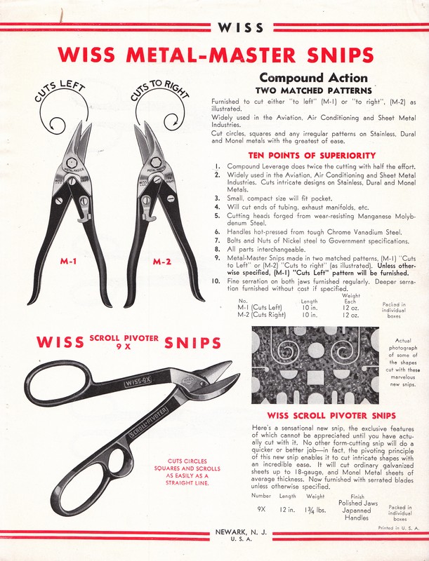 "High-Power" Tinners' Snips 1940: Page 3
