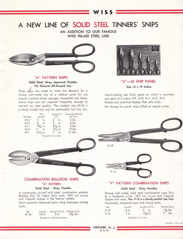 "High-Power" Tinners' Snips 1940: Page 7