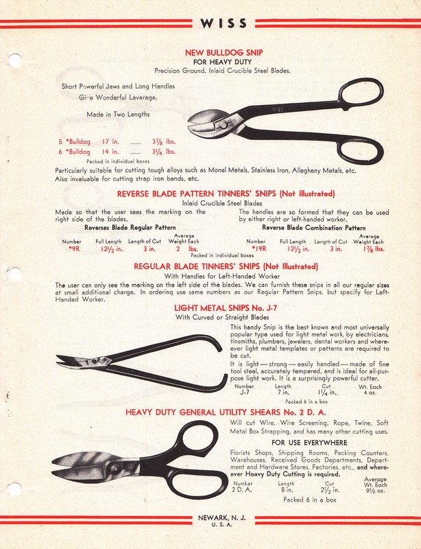 "High-Power" Tinners' Snips 1944: Page 5