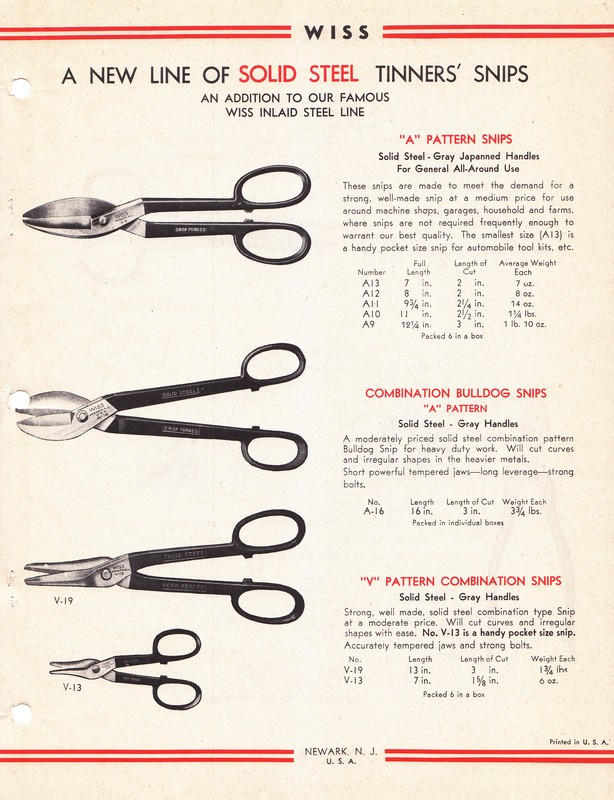 "High-Power" Tinners' Snips 1944: Page 7