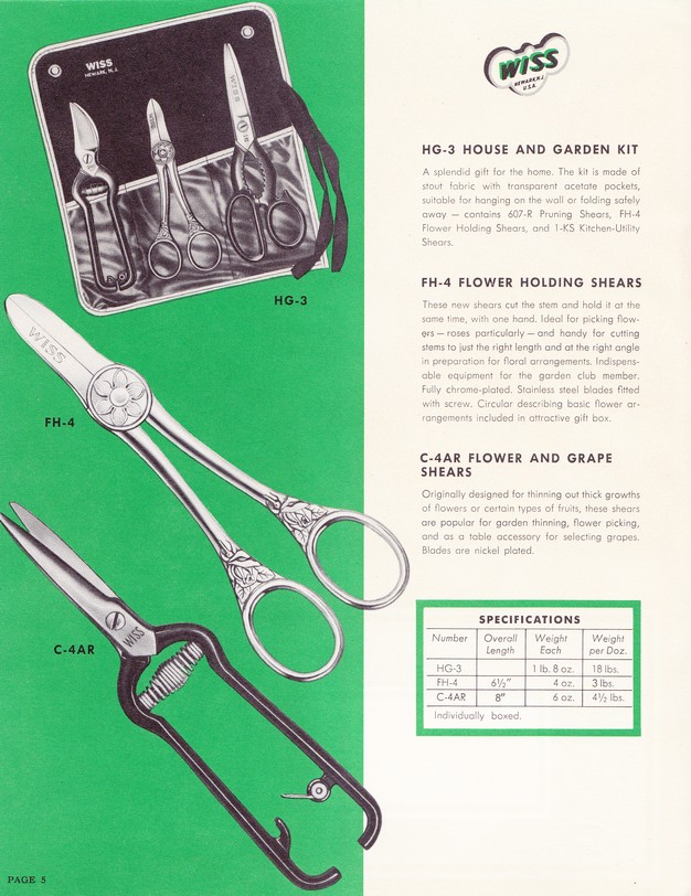 1954 Garden Shears Catalog: Page 5