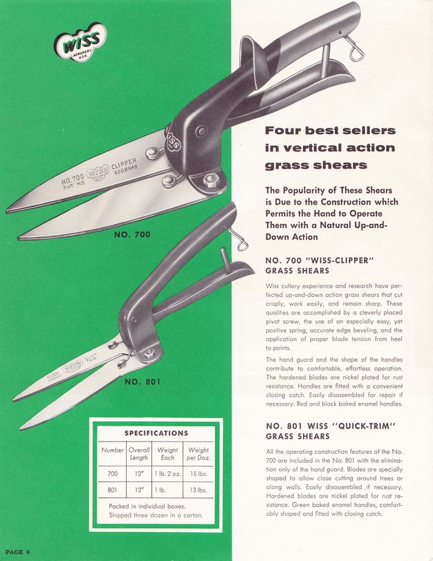 1954 Garden Shears Catalog: Page 9