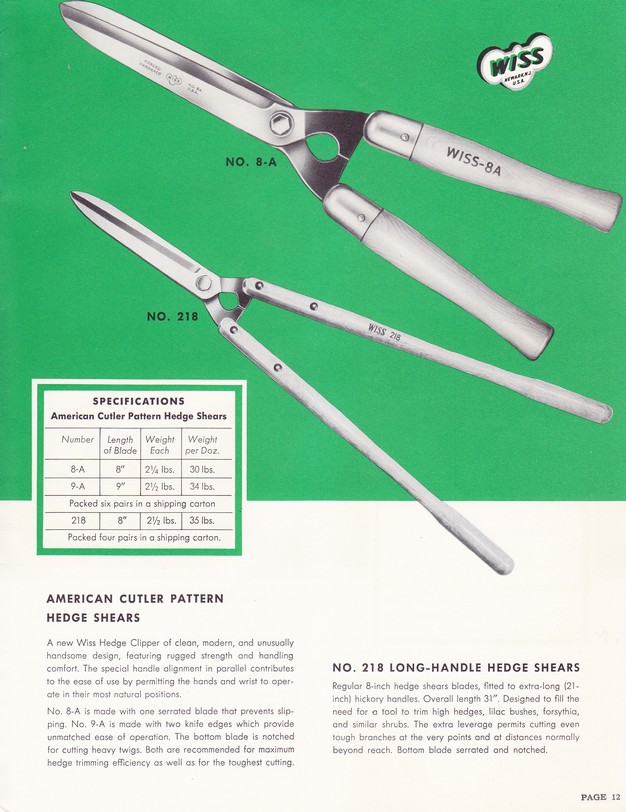 1954 Garden Shears Catalog: Page 12