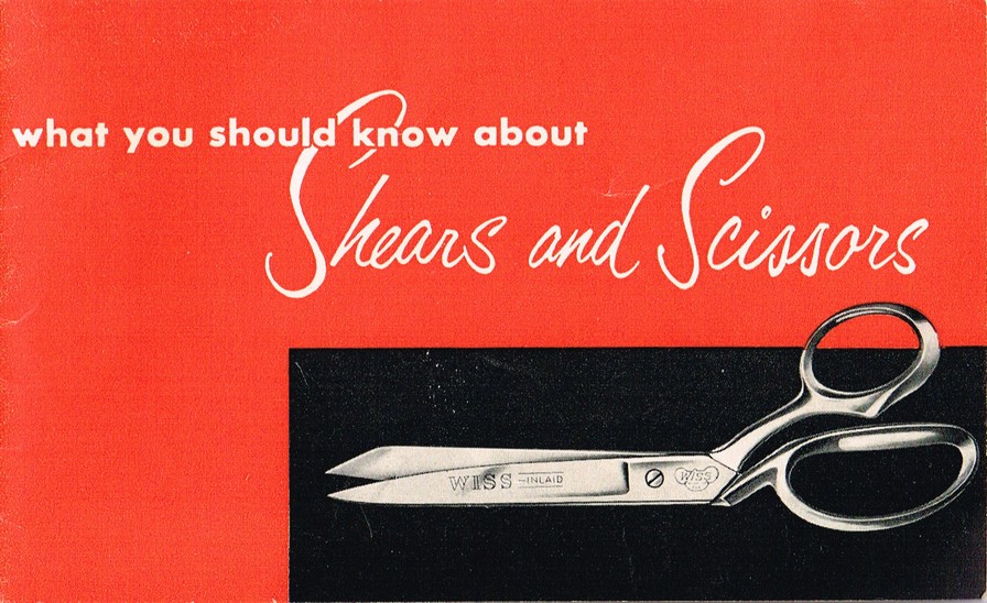 What you should know about Shears and Scissors: Booklet: Cover