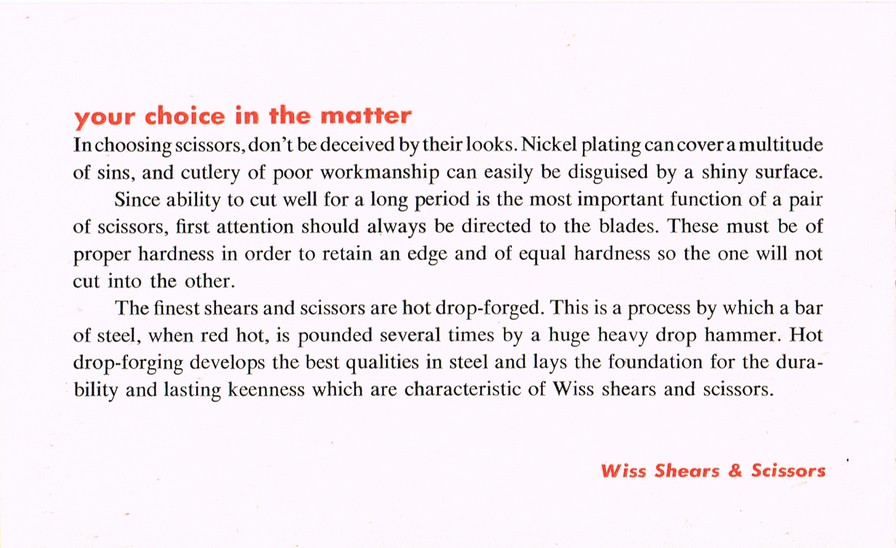 What you should know about Shears and Scissors: Booklet: Page 10