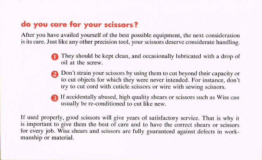 What you should know about Shears and Scissors: Booklet: Page 12