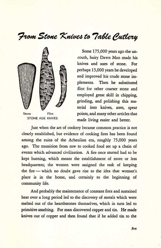 The Cutlery Story: From Stone Age to Steel Age: Page 5