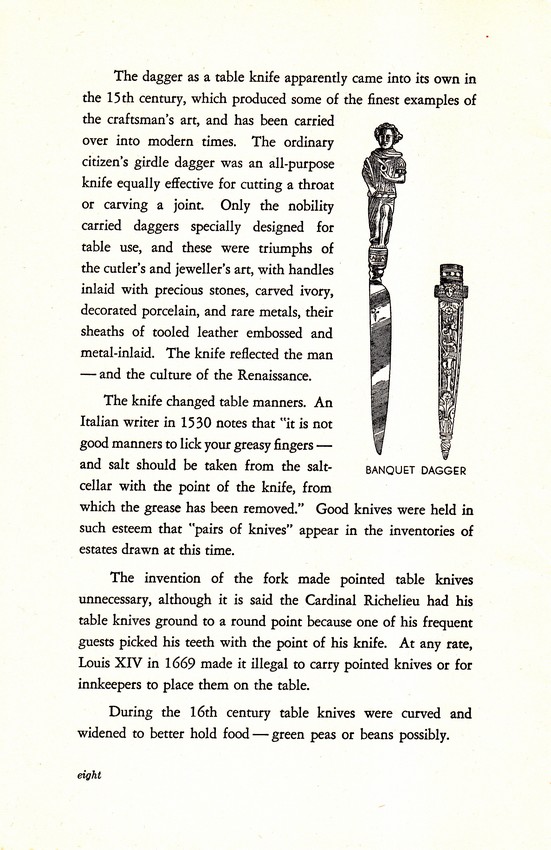 The Cutlery Story: From Stone Age to Steel Age: Page 8