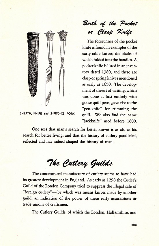The Cutlery Story: From Stone Age to Steel Age: Page 9