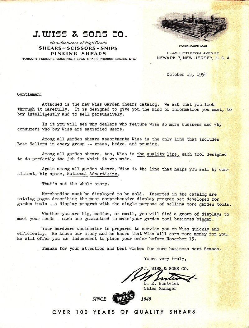 Bostwick-letter-1954-10-15