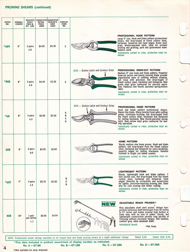 Garden Shears Catalog 1965: Page 4