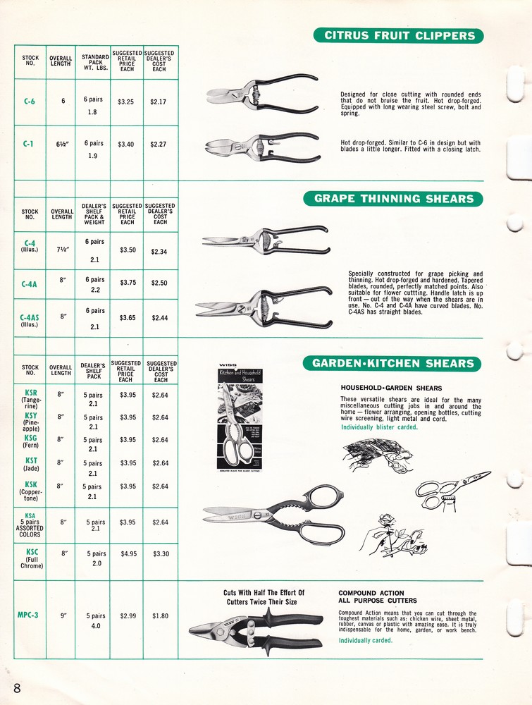 Garden Shears Catalog 1965: Page 8