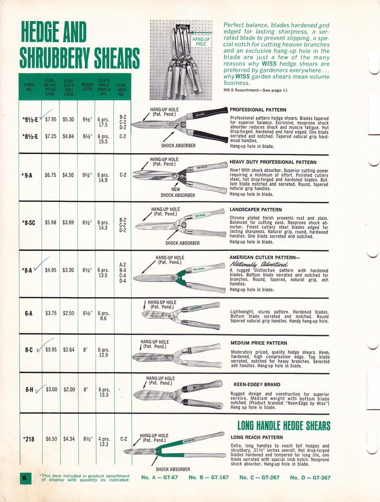 Garden Shears Catalog 1966: Page 6