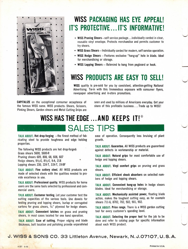 Garden Shears Catalog 1966: Page 12