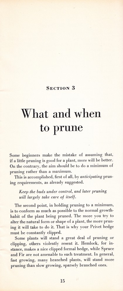 Pruning Guide for Better Shrubs, Trees, Fruits and Flowers (1963): Page 17
