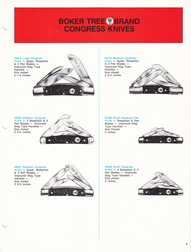 Boker Tree Brand 1976 Catalog: Page 5