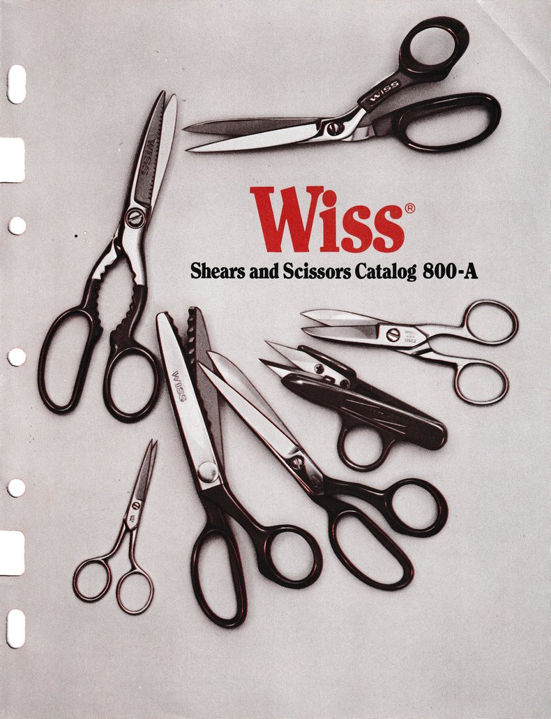The Cooper Group: Wiss Shears & Scissors Catalog 800-A: Cover