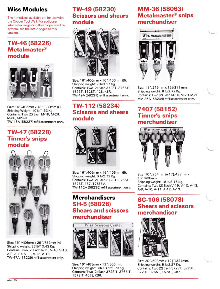 The Cooper Group: Wiss Catalog 1981: Page 22