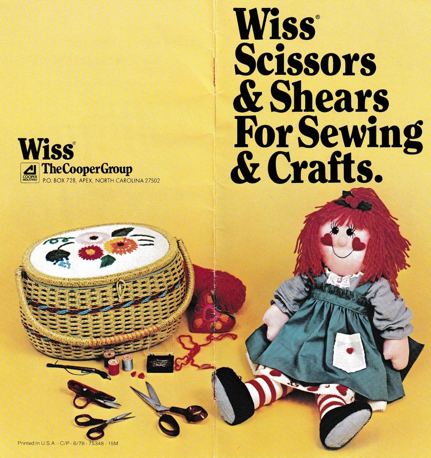 The Cooper Group: Wiss Scissors & Shears For Sewing & Crafts: Page 1
