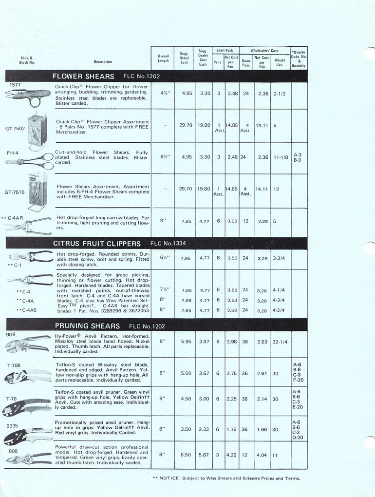 Garden Shears Catalog 1974: Page 10