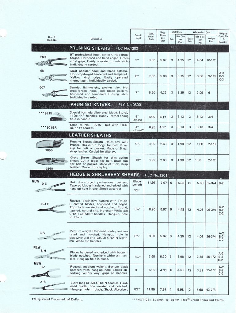 Garden Shears Catalog 1974: Page 11