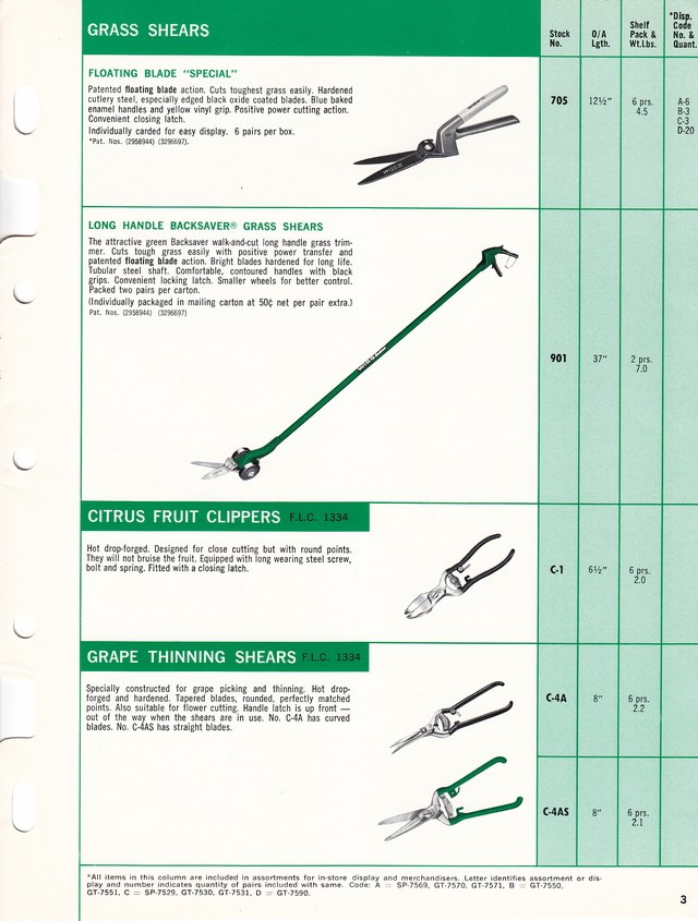 Garden Shears Catalog 1975: Page 3