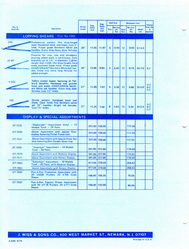 Garden Shears Catalog 1975: Page 12
