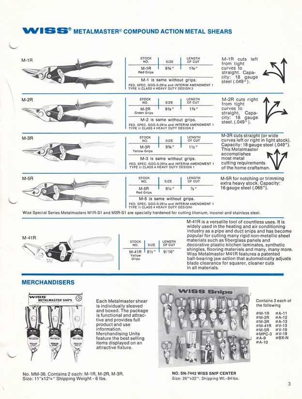 Snips Catalog 1973: Page 3