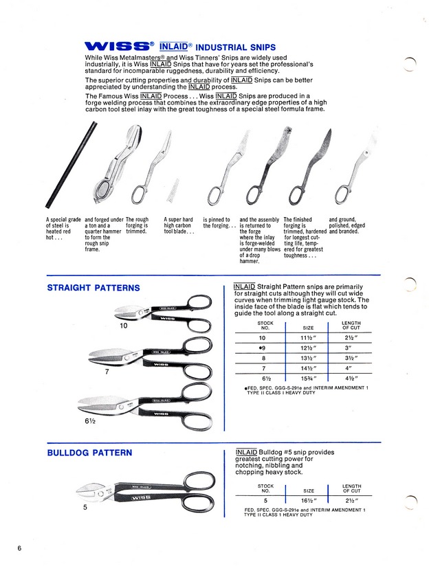 Snips Catalog 1973: Page 6