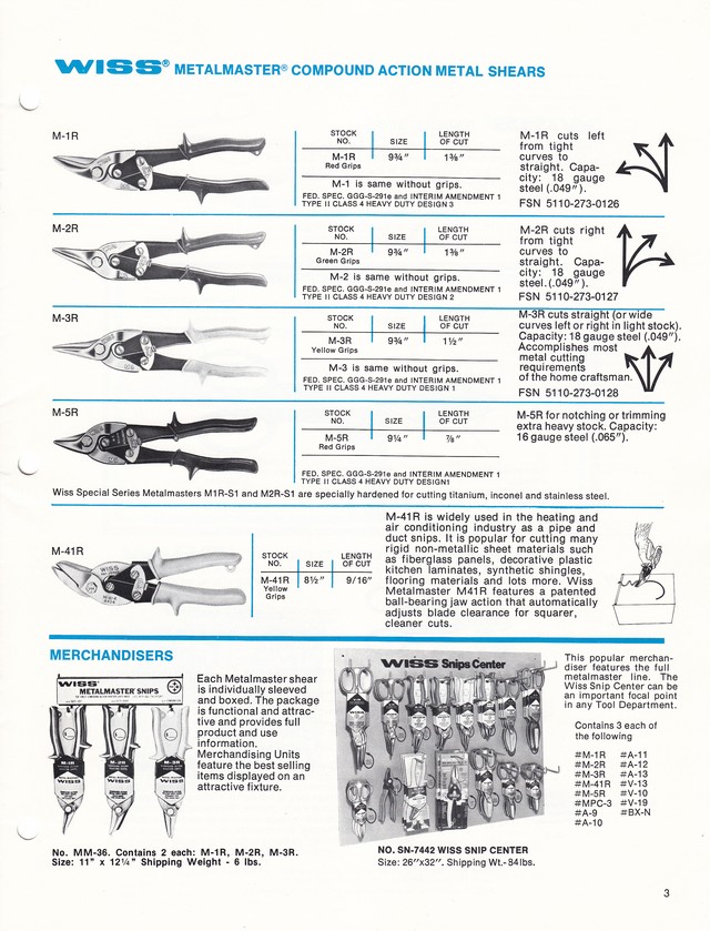 Snips Catalog 1974: Page 3