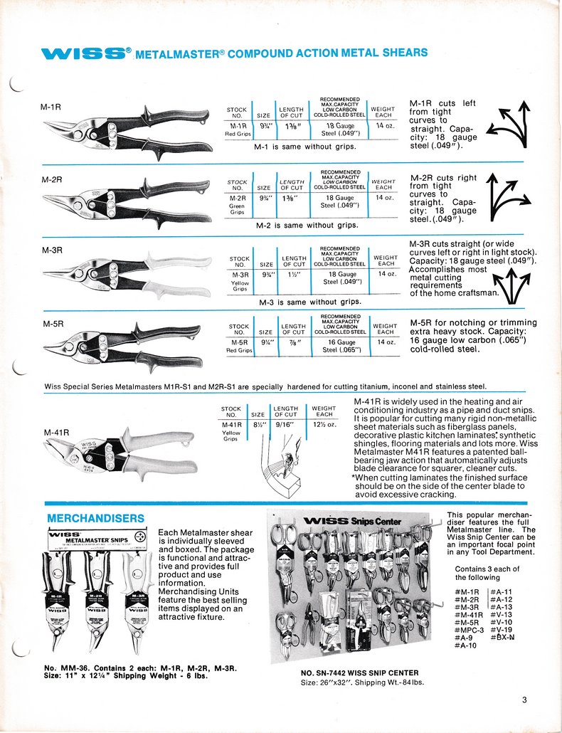 Snips Catalog 1976: Page 3