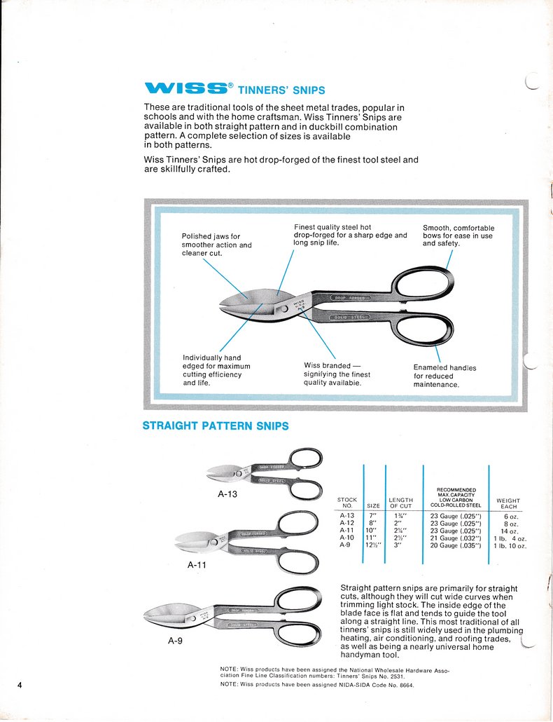 Snips Catalog 1976: Page 4