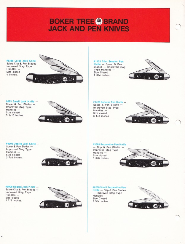 Boker Tree Brand 1976 Catalog: Page 4