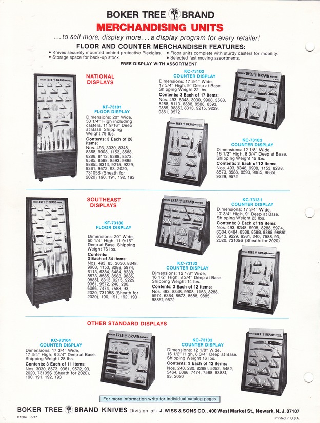 Boker Tree Brand 1976 Catalog: Page 12