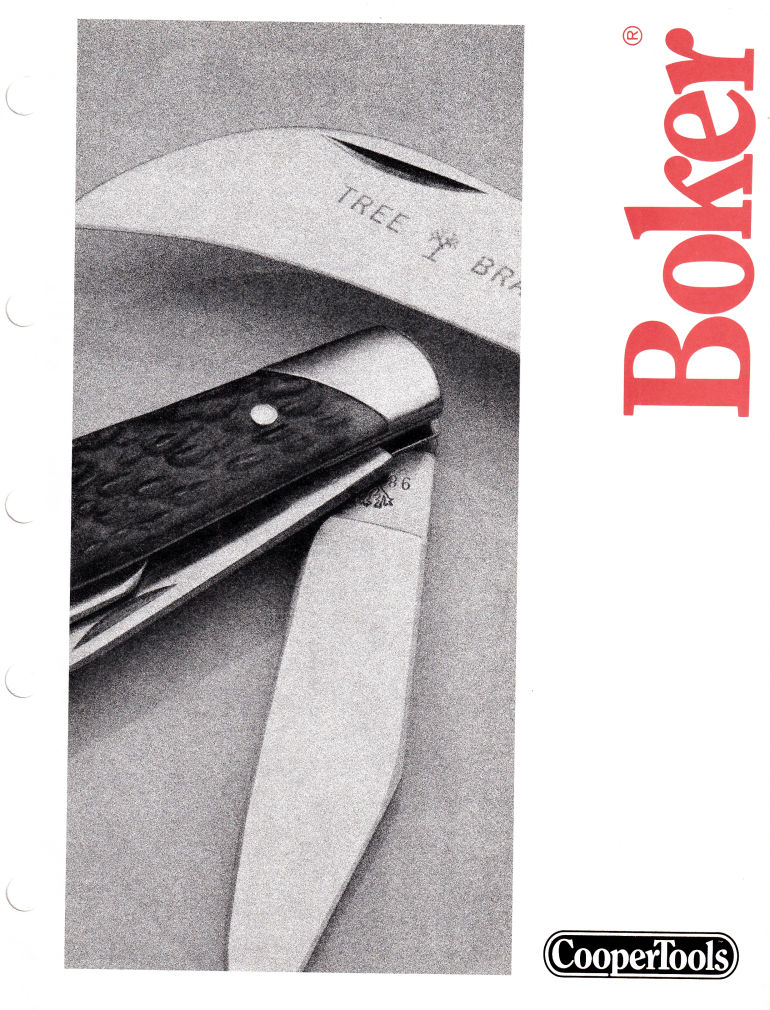 Cooper Tools: Boker Tree Brand 1981 Catalog: Page 1
