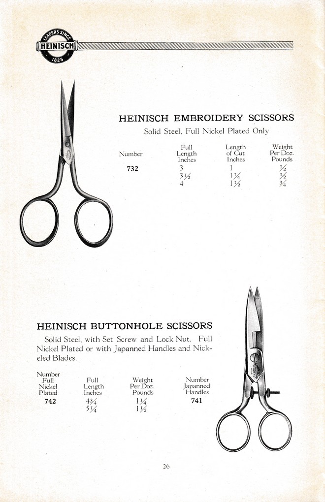 R. Heinisch Sons' Works: Catalog circa 1916+ Without prices: Page 26