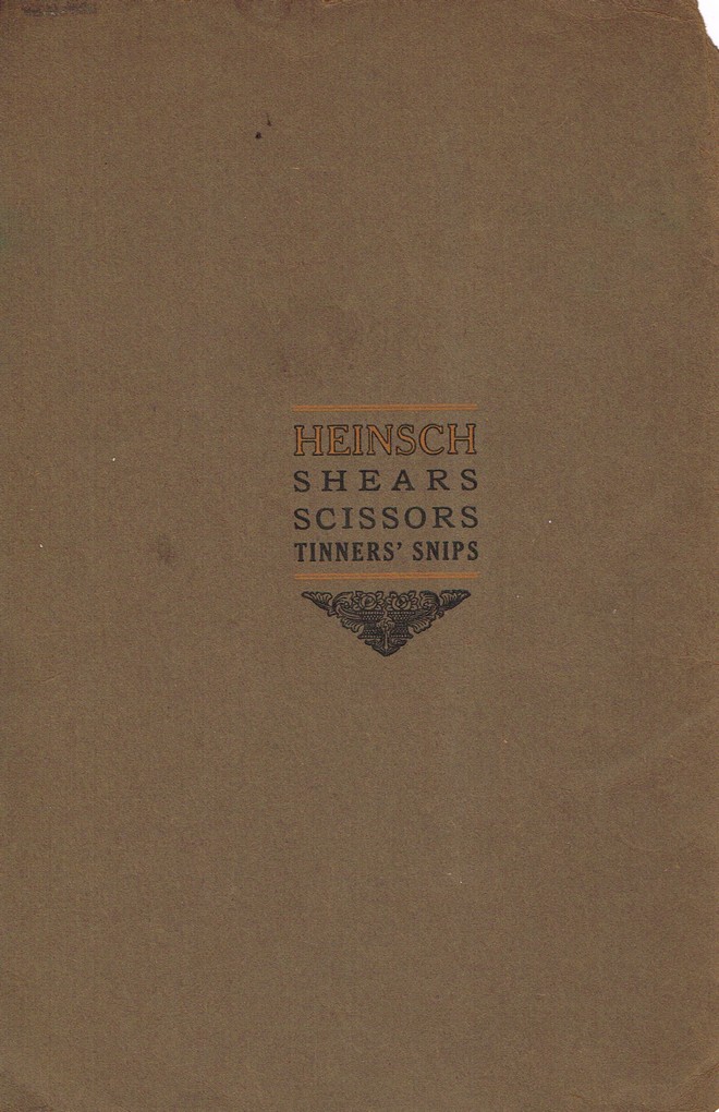 R. Heinisch Sons' Works: Catalog circa 1916+ Without prices: Back