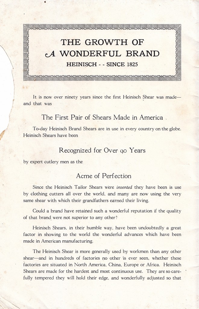 R. Heinisch Sons' Works: Catalog circa 1916+ With prices: Page 2