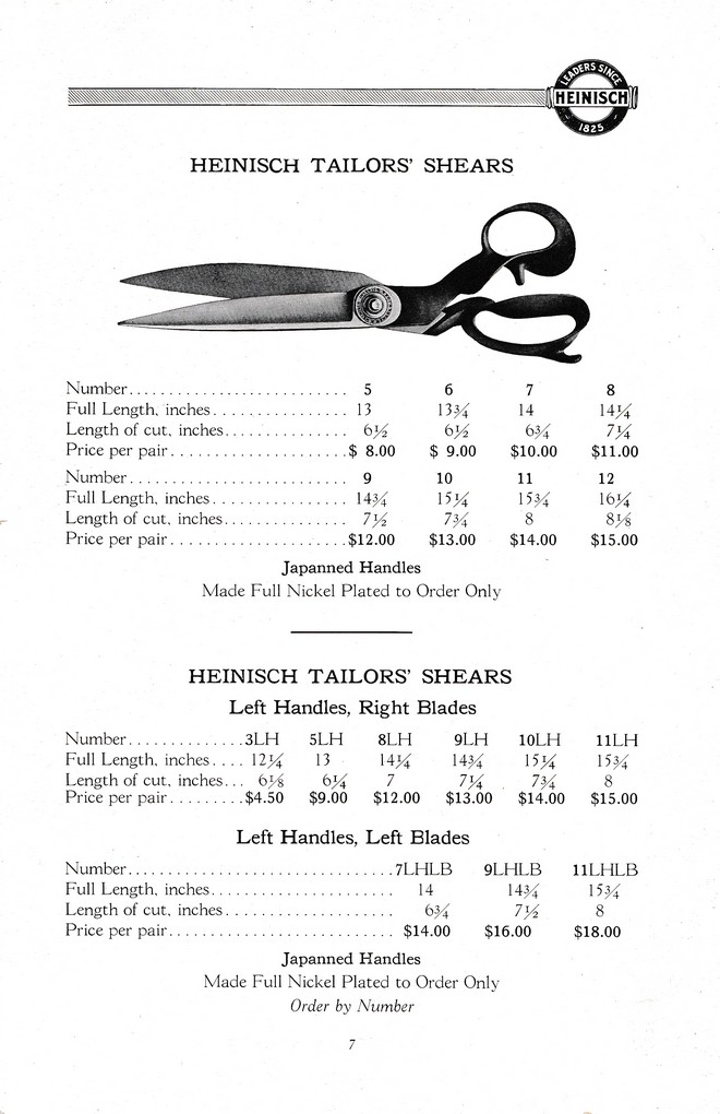 R. Heinisch Sons' Works: Catalog circa 1916+ With prices: Page 7