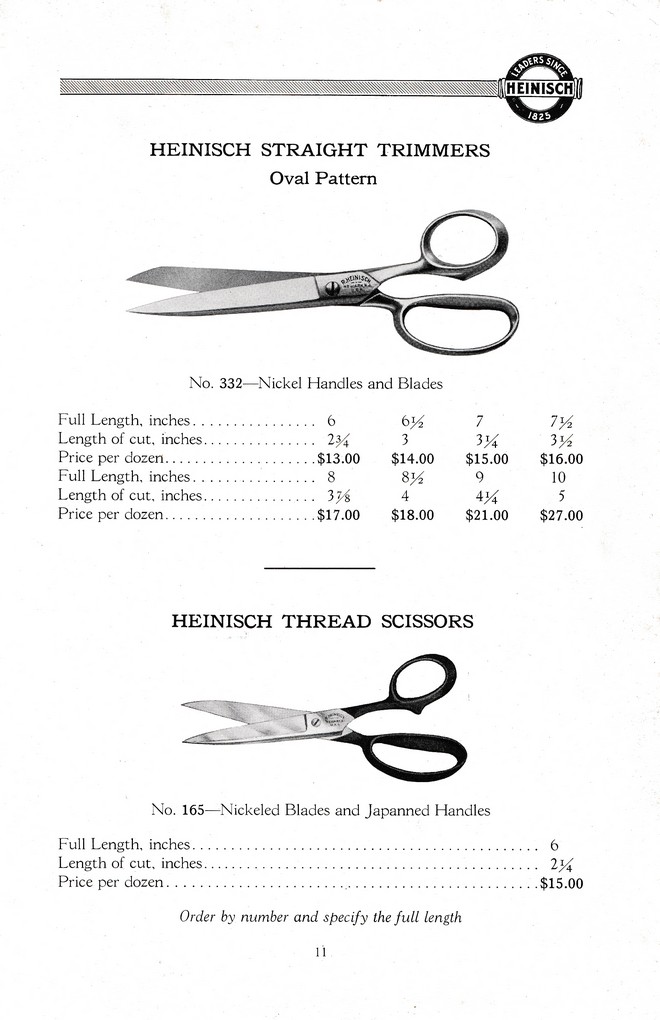 R. Heinisch Sons' Works: Catalog circa 1916+ With prices: Page 11