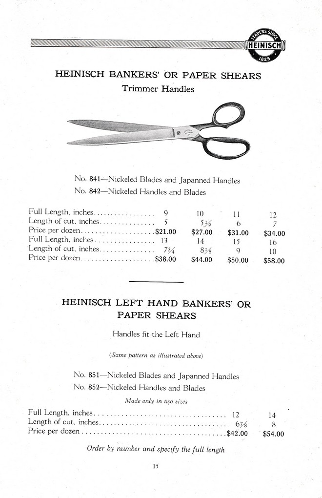 R. Heinisch Sons' Works: Catalog circa 1916+ With prices: Page 15